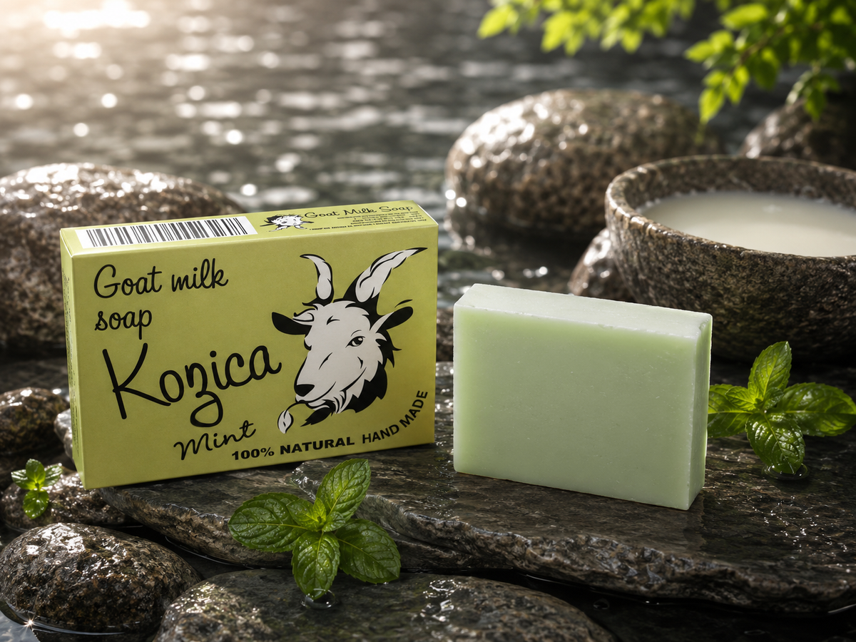 JABÓN DE LECHE DE CABRA CON MENTA
